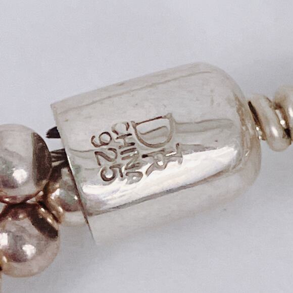 Signed Jay King Turquoise Jasper Sterling Silver Pendant Multistrand Necklace - Picture 5 of 13